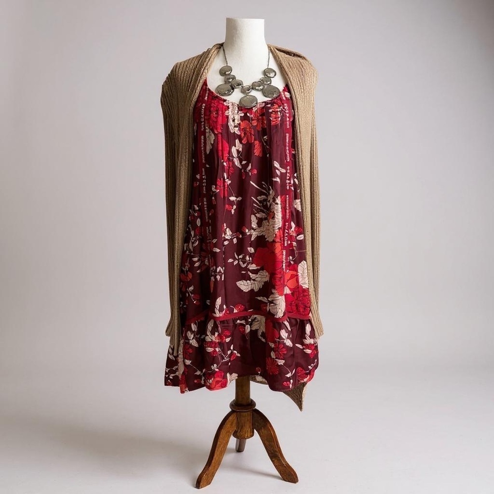 Anthropology Tiny Moonrise Ruffled dress.  NWT SZ S - Picture 2 of 10